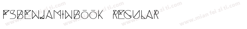 fsbenjaminbook regular字体转换